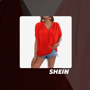EUC SHEIN Batwing Sleeve Blouse